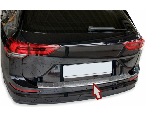 Nerezová ochranná lišta na nárazník Volkswagen Golf 8 kombi - matná