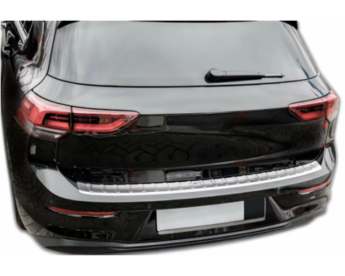 Nerezová ochranná lišta na nárazník Volkswagen Golf 8 hatchback - lesklá
