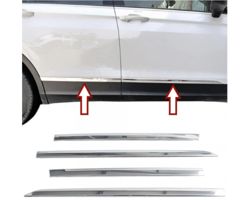 Nerezové lišty dveří Volkswagen Tiguan 2