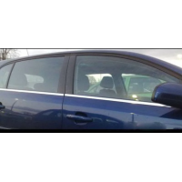 Nerezové lišty na okna Ford Ranger T6/T7/T8 - 4 ks