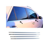 Nerezové lišty na okna Mercedes Benz ML (W164)