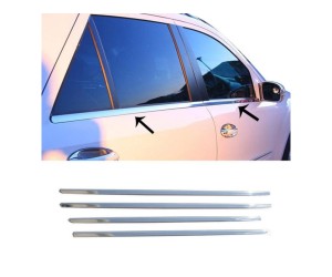 Nerezové lišty na okna Mercedes Benz ML (W164)