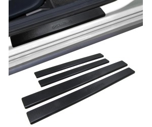 Nerezové nástupní lišty pro Nissan Qashqai - černé