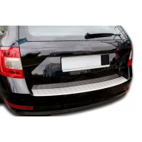 Nerezová ochranná lišta na nárazník Škoda Octavia 3 kombi facelift - matná