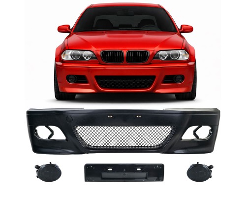 Přední nárazník BMW 3 E46 sedan/touring (1998-2001) - zatmavené mlhovky