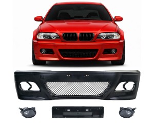 Přední nárazník BMW 3 E46 sedan/touring (1998-2001) - čiré mlhovky