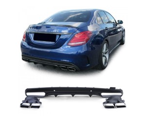 Zadní difuzor Mercedes Benz C W205/sedan (2013-2018) - AMG line