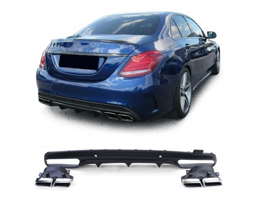 Zadní difuzor Mercedes Benz C W205/sedan (2013-2018) - AMG line