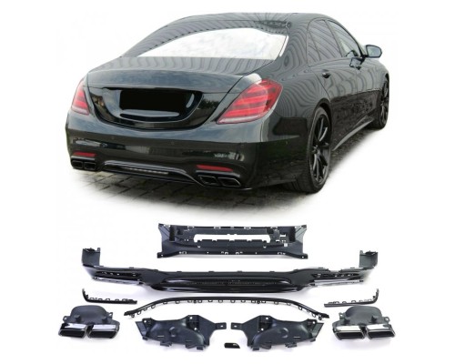 Zadní difuzor Mercedes Benz S W222 (2017-2020) – pro AMG nárazník