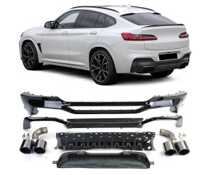 Zadní difuzor BMW X4 G02 - černé koncovky