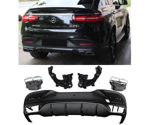 Zadní difuzor Mercedes Benz GLE Coupe (C292) - chromové koncovky