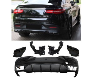 Zadní difuzor Mercedes Benz GLE Coupe (C292) - černé koncovky