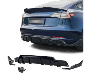 Zadní difuzor Tesla 3 (2017-2023) - černý lesklý