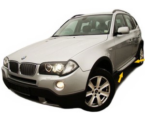 Boční nášlapy BMW X3 E83 (2004-2010)
