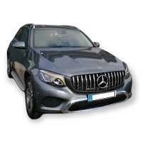 Boční nášlapy Mercedes Benz GLC 2015-2022 (X253/C253) - stříbrné