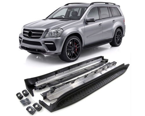 Boční nášlapy Mercedes Benz GL (X164) - černé