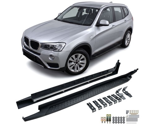 Boční nášlapy BMW X3 F25 (2011-2017) - černé
