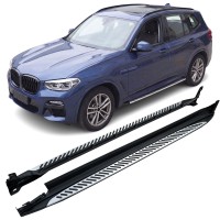 Boční nášlapy BMW X3 G01 (2018+) / BMW X4 G02 (2018+) - stříbrné