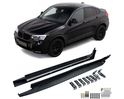 Boční nášlapy BMW X4 F26 (2014+) - černé