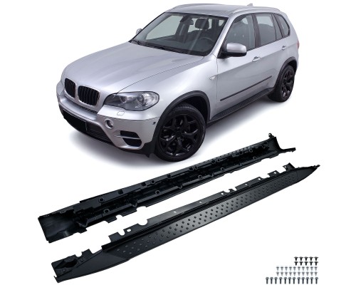 Boční nášlapy BMW X5 E70 - černé
