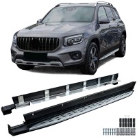 Boční nášlapy Mercedes Benz GLB 2019-2025 (X247) - stříbrné