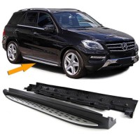 Boční nášlapy Mercedes Benz ML (W166) / GLE (W166) stříbrné