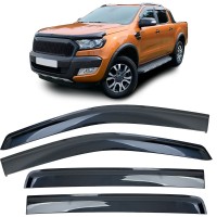 Deflektory na okna Ford Ranger T6/T7/T8 (2012-2022) - nalepovací
