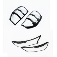 Ford Ranger T7/T8 (2016-2022) – offroad rámečky světel, set přední a zadní (4ks)