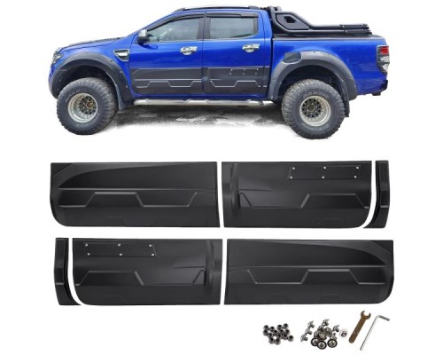 Boční lišty dveří Ford Ranger T6/T7/T8 - verze s imitací šroubků