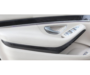 Ozdobné lišty do dveří Mercedes Benz S (W222) - černé