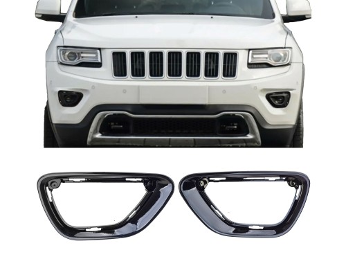 Rámečky mlhovek Jeep Grand Cherokee WK2 (2014-2017) - černé lesklé