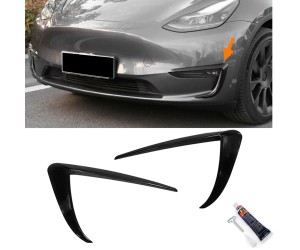 Rámečky kolem mlhovek Tesla 3 (2017-2023) - černé lesklé