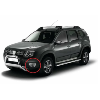 Rámečky mlhovek Dacia Duster 1 - stříbrné matné