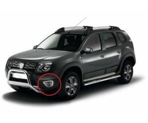 Rámečky mlhovek Dacia Duster 1 - stříbrné matné