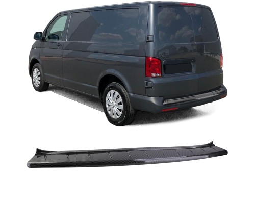 Plastová ochranná lišta kufru Volkswagen T5/T6/T6.1 (křídlové dveře) - vzhled karbon