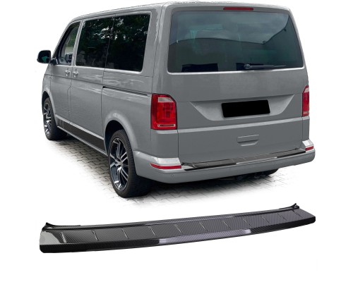 Plastová ochranná lišta kufru Volkswagen T5/T6/T6.1 (výklopné dveře) - vzhled karbon