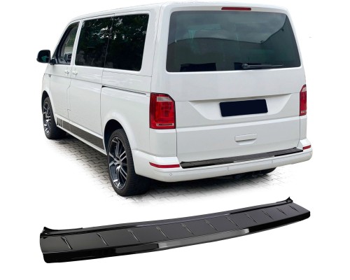 Plastová ochranná lišta kufru Volkswagen T5/T6/T6.1 (výklopné dveře) - černá lesklá