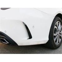 Spoilery do zadního nárazníku Mercedes Benz C W205 (2018-2021) - černý lesklý