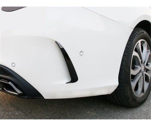 Spoilery do zadního nárazníku Mercedes Benz C W205 (2018-2021) - černý lesklý