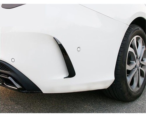 Spoilery do zadního nárazníku Mercedes Benz C W205 (2018-2021) - černý lesklý