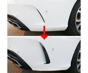 Spoilery do zadního nárazníku Mercedes Benz C W205 (2018-2021) - vzhled carbon