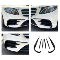 Spoilery do předního nárazníku Mercedes Benz E (W213) černé lesklé (6 ks)