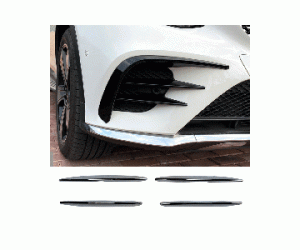 Spoilery do předního nárazníku Mercedes Benz GLC (C253/X253) – černé lesklé (4 ks)