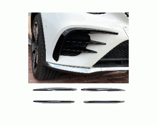 Spoilery do předního nárazníku Mercedes Benz GLC (C253/X253) – černé lesklé (4 ks)
