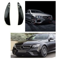 Spoilery do předního nárazníku Mercedes Benz E (W213) vzhled carbon (2 ks)