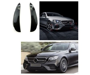 Spoilery do předního nárazníku Mercedes Benz E (W213) vzhled carbon (2 ks)