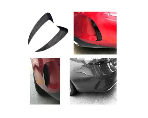 Spoilery do zadního nárazníku Mercedes Benz E C238/A238 (aero flaps) - vzhled carbon