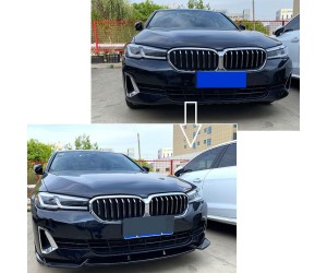 Přední spoiler BMW 5 G30 (2020+) Luxury Line Paket - černý lesklý