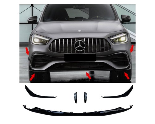 Přední spoiler Mercedes Benz GLA H247 (AMG line)