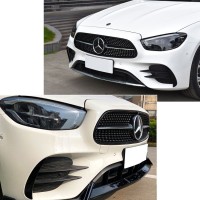 Přední spoiler Mercedes Benz E W213/C238 (2020+) AMG Line - černý lesklý